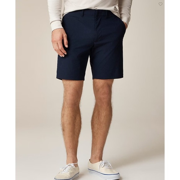 J.Crew Shorts Mens Size 34 Tech Blue Recycled Nylon Blend 9" Inseam Perfomance - Picture 1 of 12